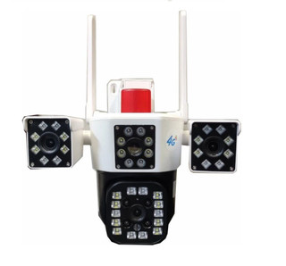 دوربین سیمکارتی مداربسته3 لنز مجزا با قابلیت تنظیم دستیSF4-Tx3LENSE BULLET 4G 12MG