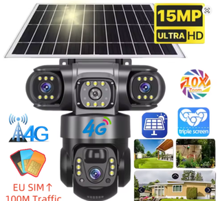 دوربین پنل خورشیدی سیمکارتیSF4-TZ3LENSE OKAM BLACK CASE 12 MP انتقال تصویر با نت ملی