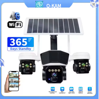 دوربین مداربسته پنل خورشیدیOKAMPRO مدلSF4-OKAM 4GTl3 LENSE REALY 15MP