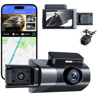 دوربین ثبت وقایع خودرو سه لنز مدلS15 CAMERA 1080
