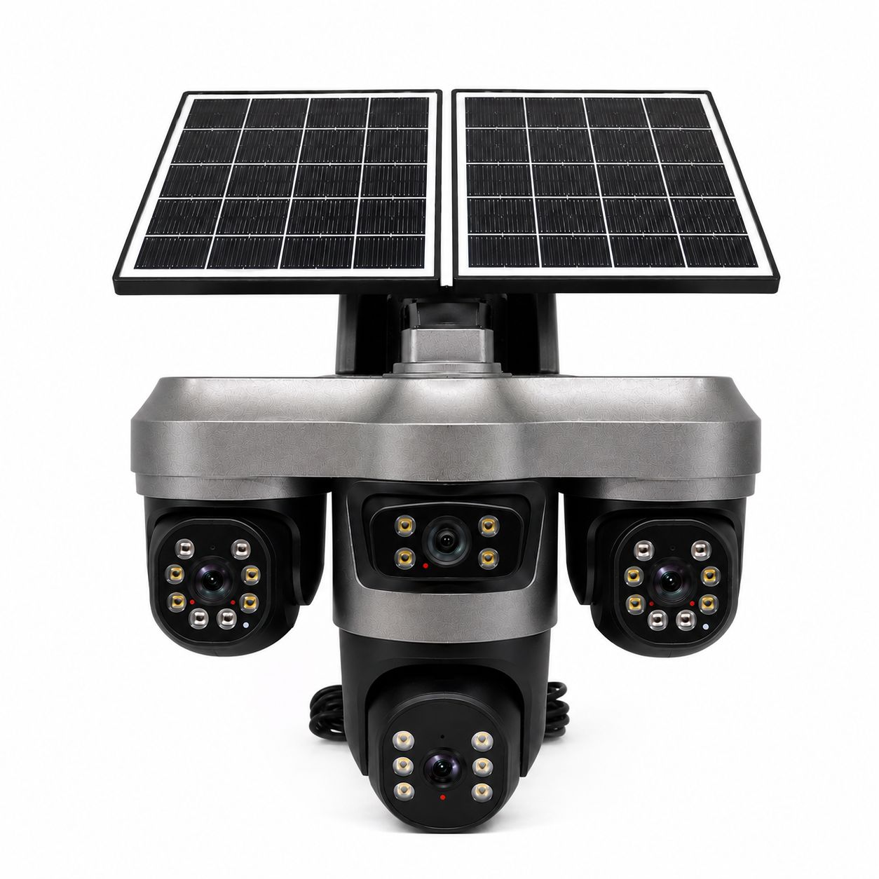 دوربین مداربسته پنل خورشیدی 4لنز هاییزی مدل SF4-T4 SOLAR RS-4G HIEASY
