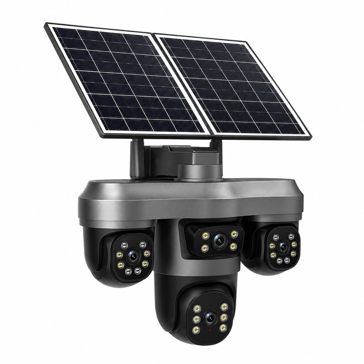 دوربین مداربسته پنل خورشیدی 4لنز هاییزی مدل SF4-T4 SOLAR RS-4G HIEASY