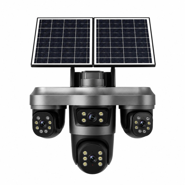دوربین مداربسته پنل خورشیدی 4لنز هاییزی مدل SF4-T4 SOLAR RS-4G HIEASY