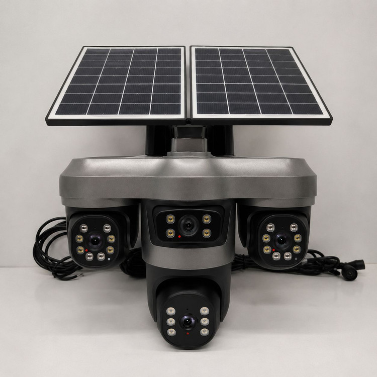 دوربین مداربسته پنل خورشیدی 4لنز هاییزی مدل SF4-T4 SOLAR RS-4G HIEASY