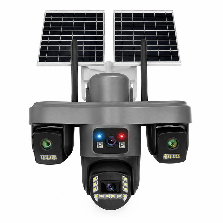 دوربین مداربسته سیم کارتی پنل خورشیدی 4لنز نت ملی مدل SF4- SOLAR 4LENSE PTZ 16MP