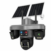 دوربین مداربسته سیم کارتی پنل خورشیدی 4لنز نت ملی مدل SF4- SOLAR 4LENSE PTZ 16MP