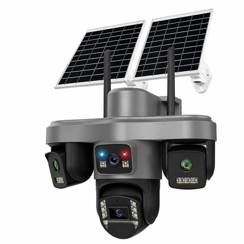 دوربین مداربسته سیم کارتی پنل خورشیدی 4لنز نت ملی مدل SF4- SOLAR 4LENSE PTZ 16MP