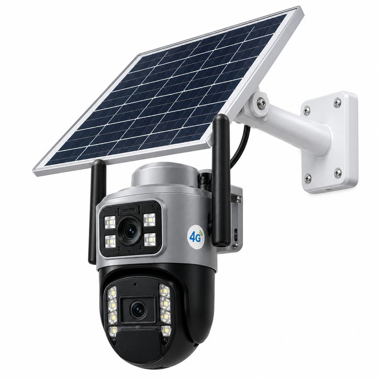 دوربین مداربسته دولنز پنل خورشیدی با انتقال تصویر فعال مدل SF4-SOLAR TA20 T2LENSE 8MP