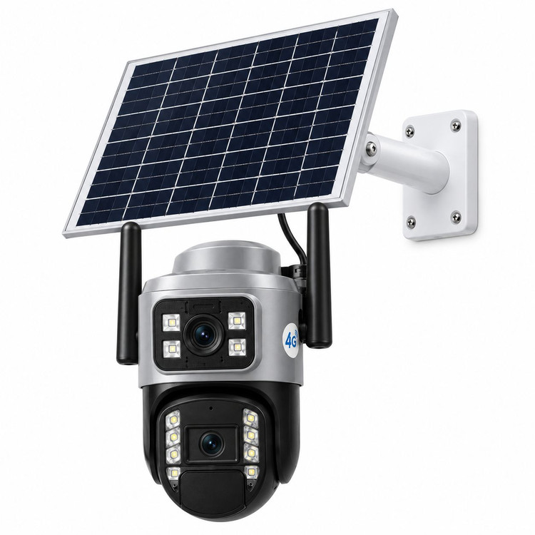 دوربین مداربسته دولنز پنل خورشیدی با انتقال تصویر فعال مدل SF4-SOLAR TA20 T2LENSE 8MP