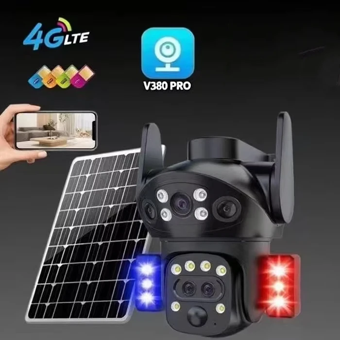 دوربین مداربسته سیمکارتی پنل خورشیدی زوم اپتیکال مدل X7PRO